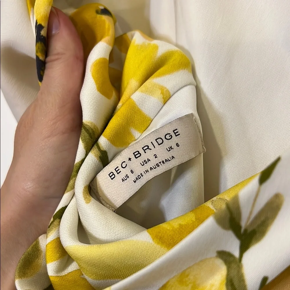 Bec and Bridge Floral Yellow Dress - Picture 3 of 8